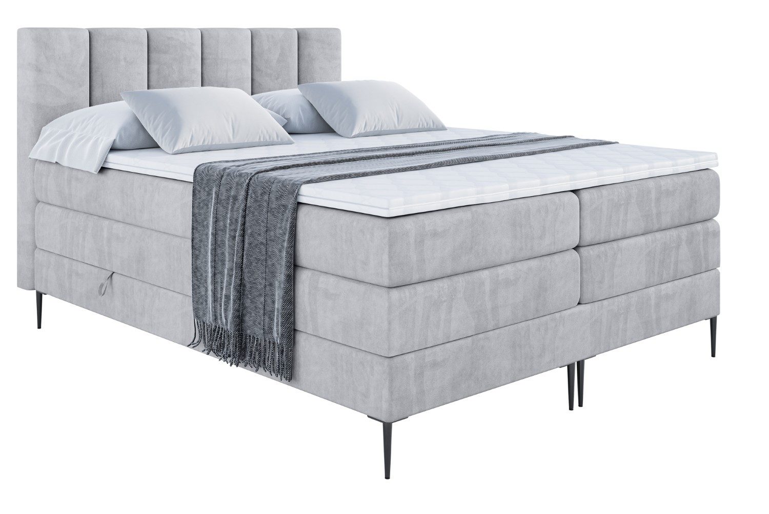 ALTDECOR Boxspringbett BOXI1-F KING (Multipocket-Matratze H4, günstig online kaufen