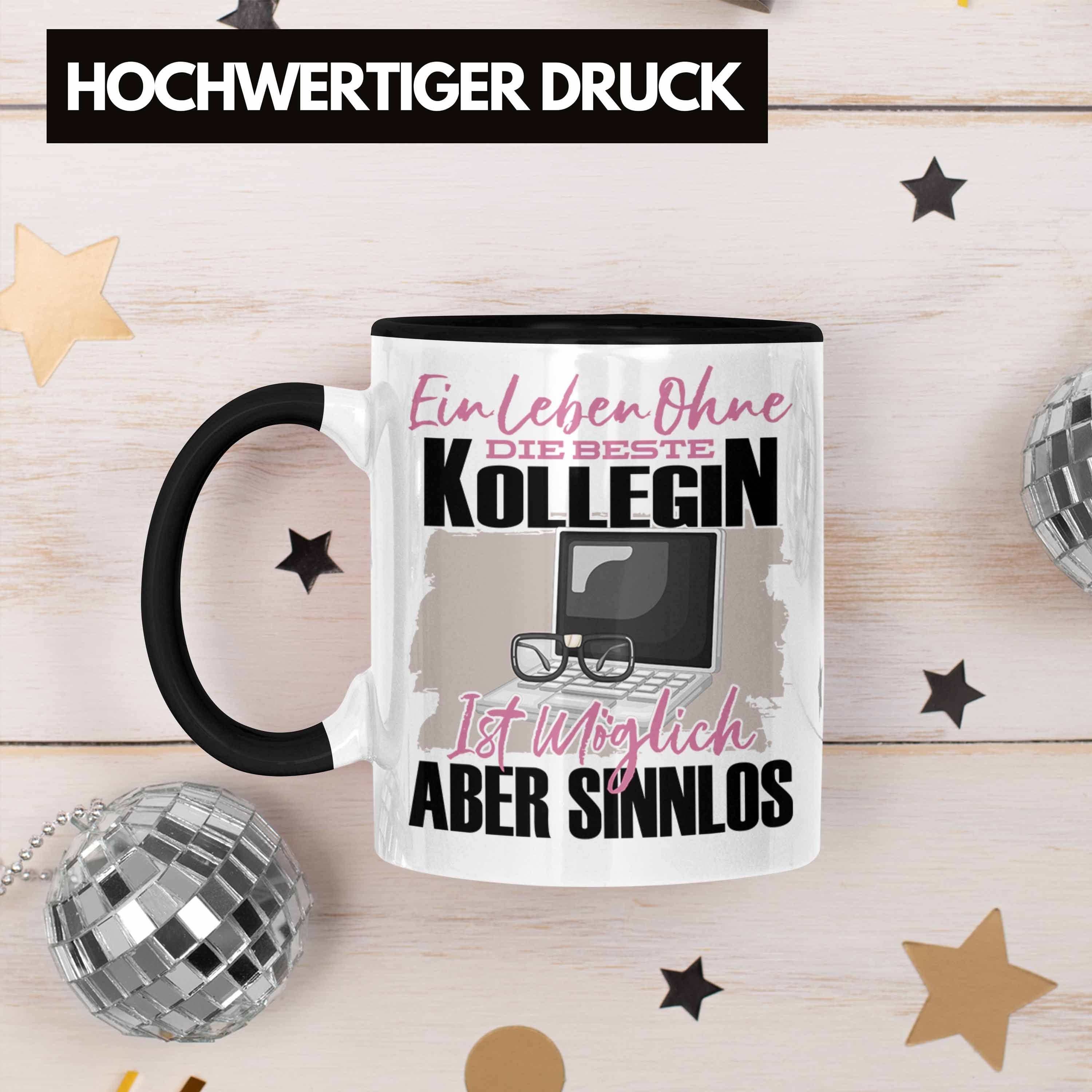 Geschenkidee Die - Trendation Tasse Tasse Trendation Arb Beste Lustiger Spruch Schwarz Kollegin