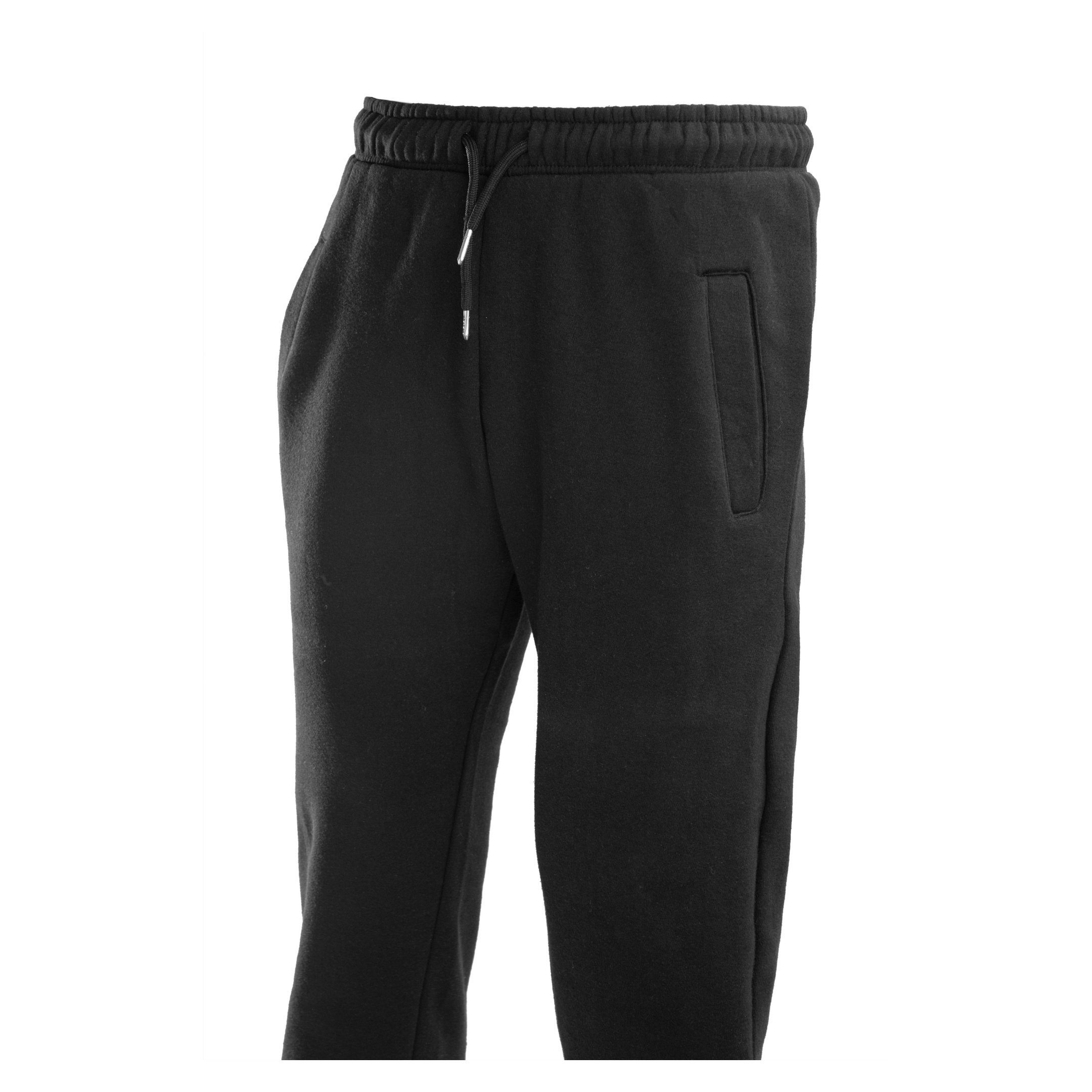 Jogginghose Jogginghose mit offenem Beinabschluss, Basic Unisex Jogger aus Baumwolle und Polyester, Ideal als Freizeithose, Trainingshose, Sporthose