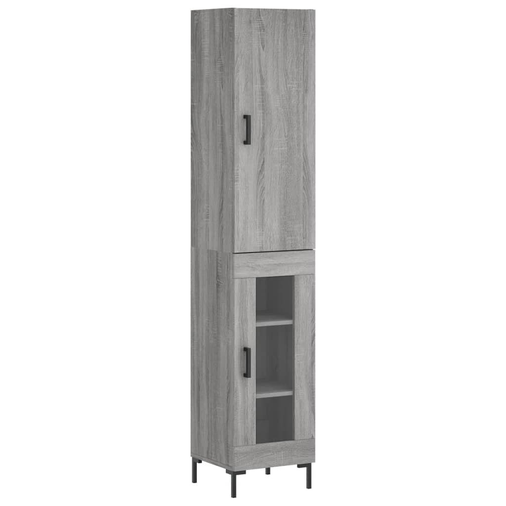vidaXL Highboard Highboard Grau Sonoma 34,5x34x180 günstig online kaufen