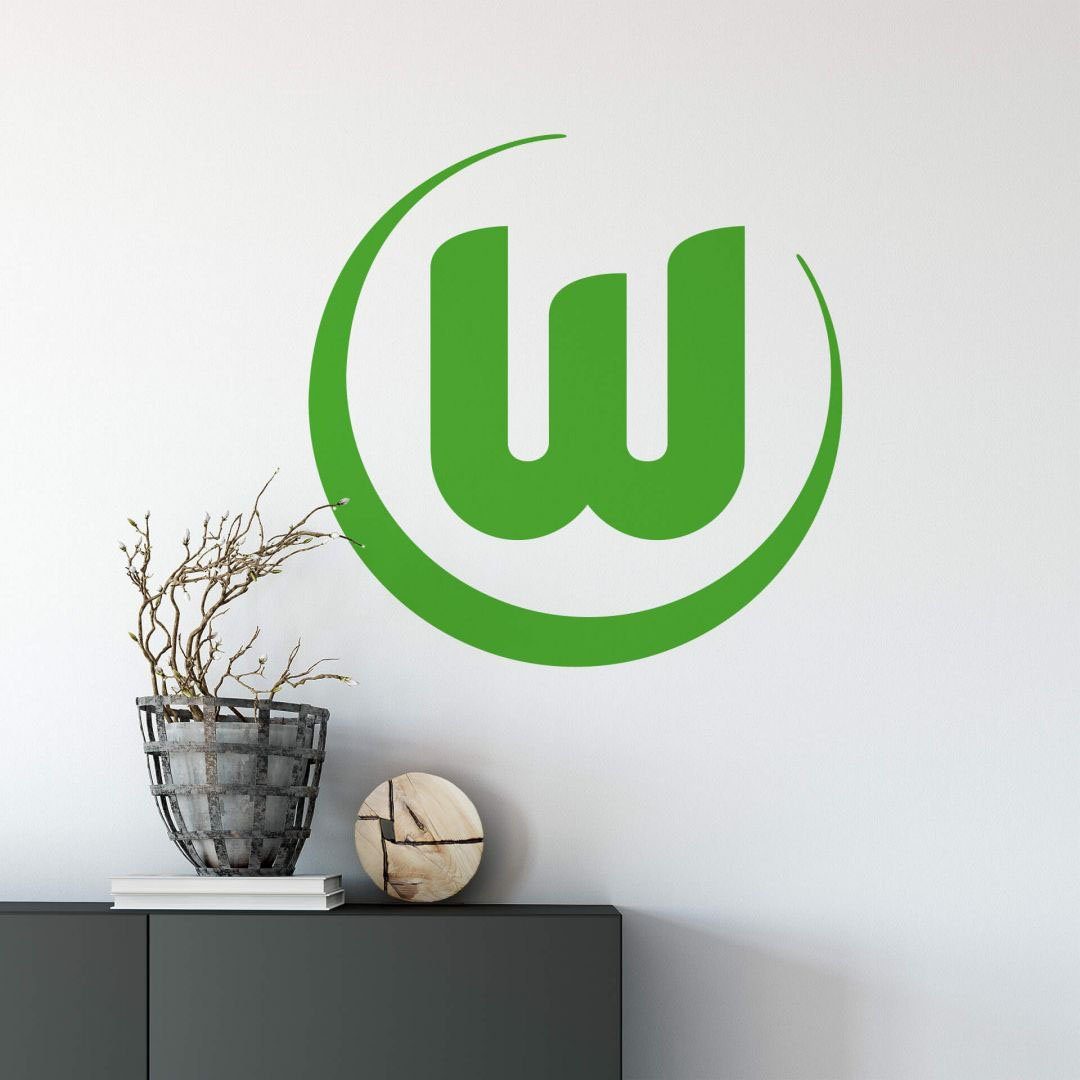 (1 1 Wandtattoo Logo VfL Fußball Wall-Art Wolfsburg St)