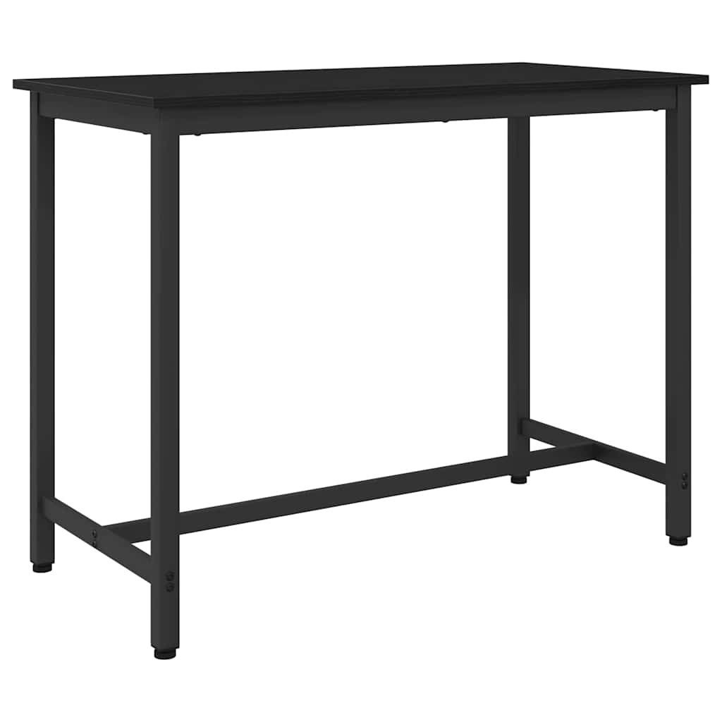vidaXL Bartisch, Tisch Schwarz Eichen-Optik 100 x 50 x 76,5 cm