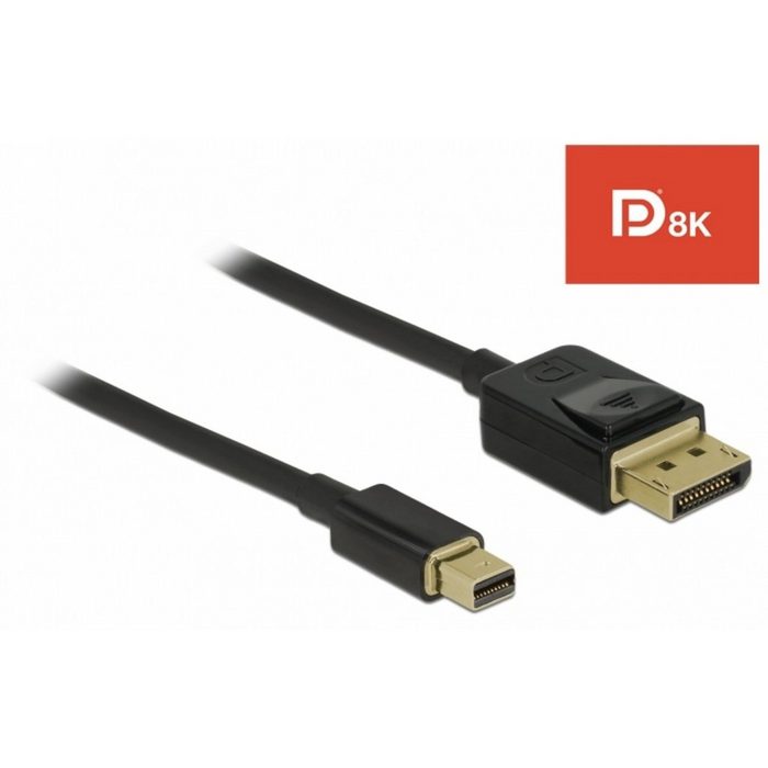 Delock Kabel miniDisplayPort (St) > DisplayPort (St) 8K 60Hz zertifiziert Video-Kabel