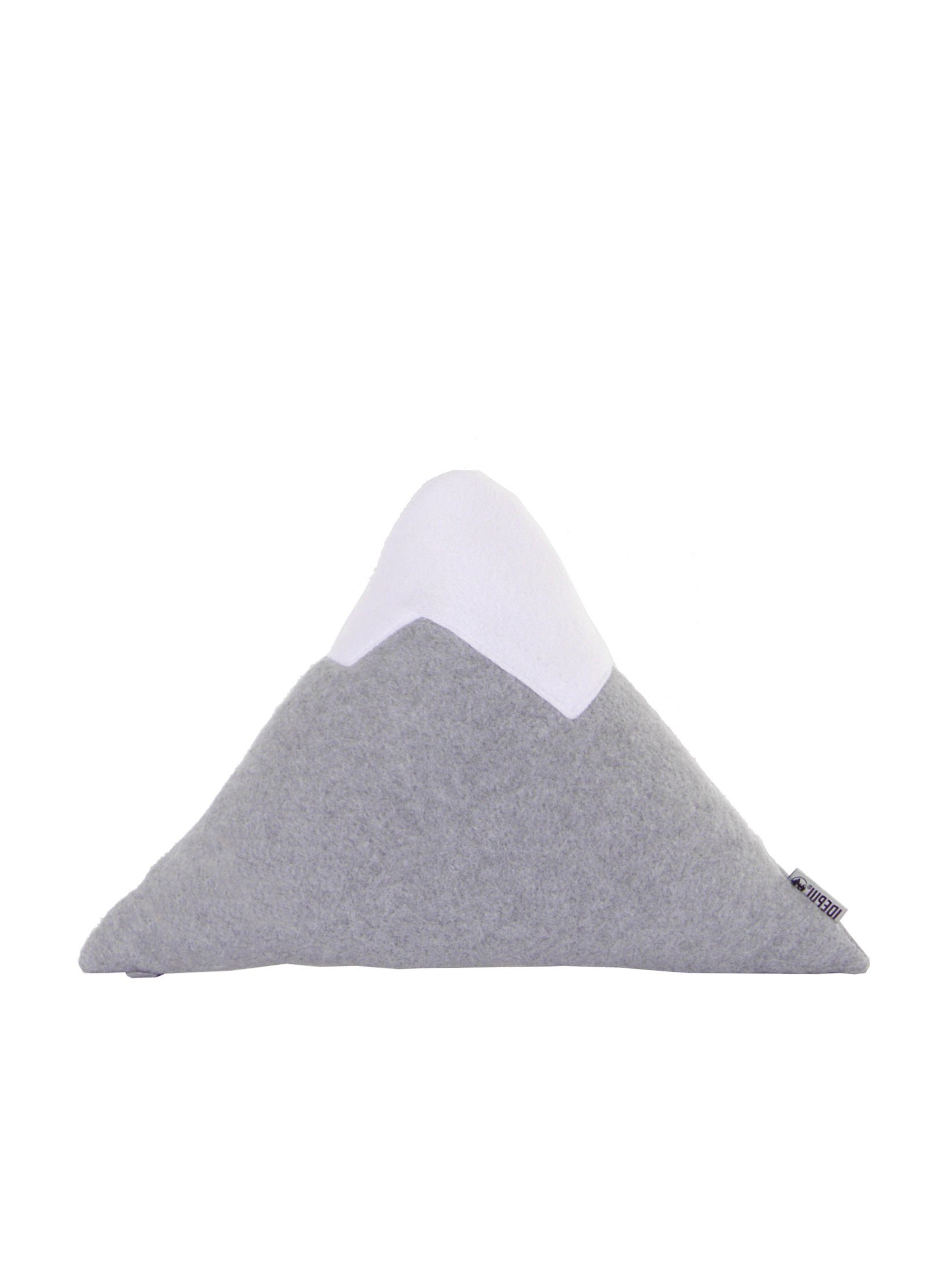 IDEPUL by Idealer Pulverschnee Dekokissen MountainIDE, waschbar, Innenkissen, Fleece, Bergform, mit Reißverschluss