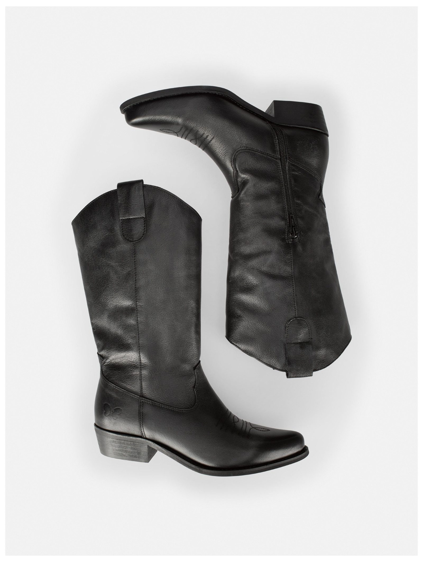 Felmini Wide Fit Stiefel Leder . Stiefel
