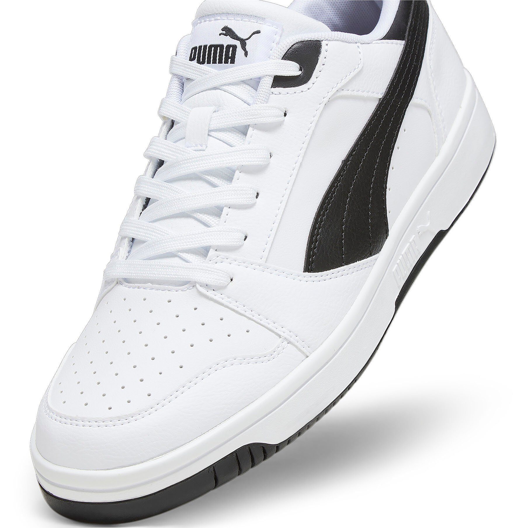 PUMA V6 PUMA White-PUMA REBOUND Black Sneaker Black-PUMA LOW