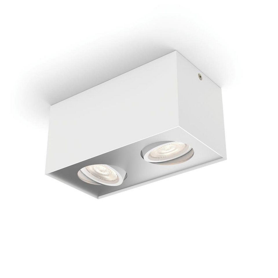 Philips LED Deckenleuchte myLiving, Box 2flg. Warm Glow-Funktion in Weiß