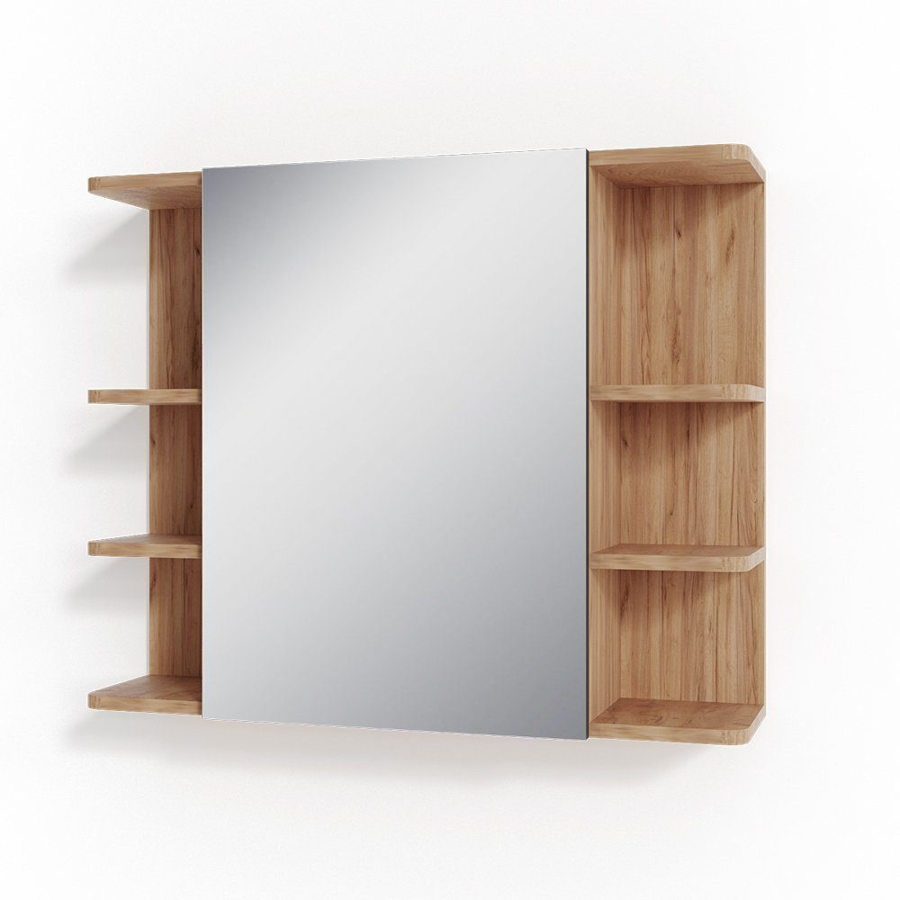 Vicco Badezimmerspiegelschrank Fynn, Goldkraft Eiche/Anthrazit, 79.6 günstig online kaufen