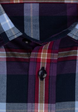 seidensticker Flanellhemd Regular Regular Langarm Button-Down-Kragen Karo