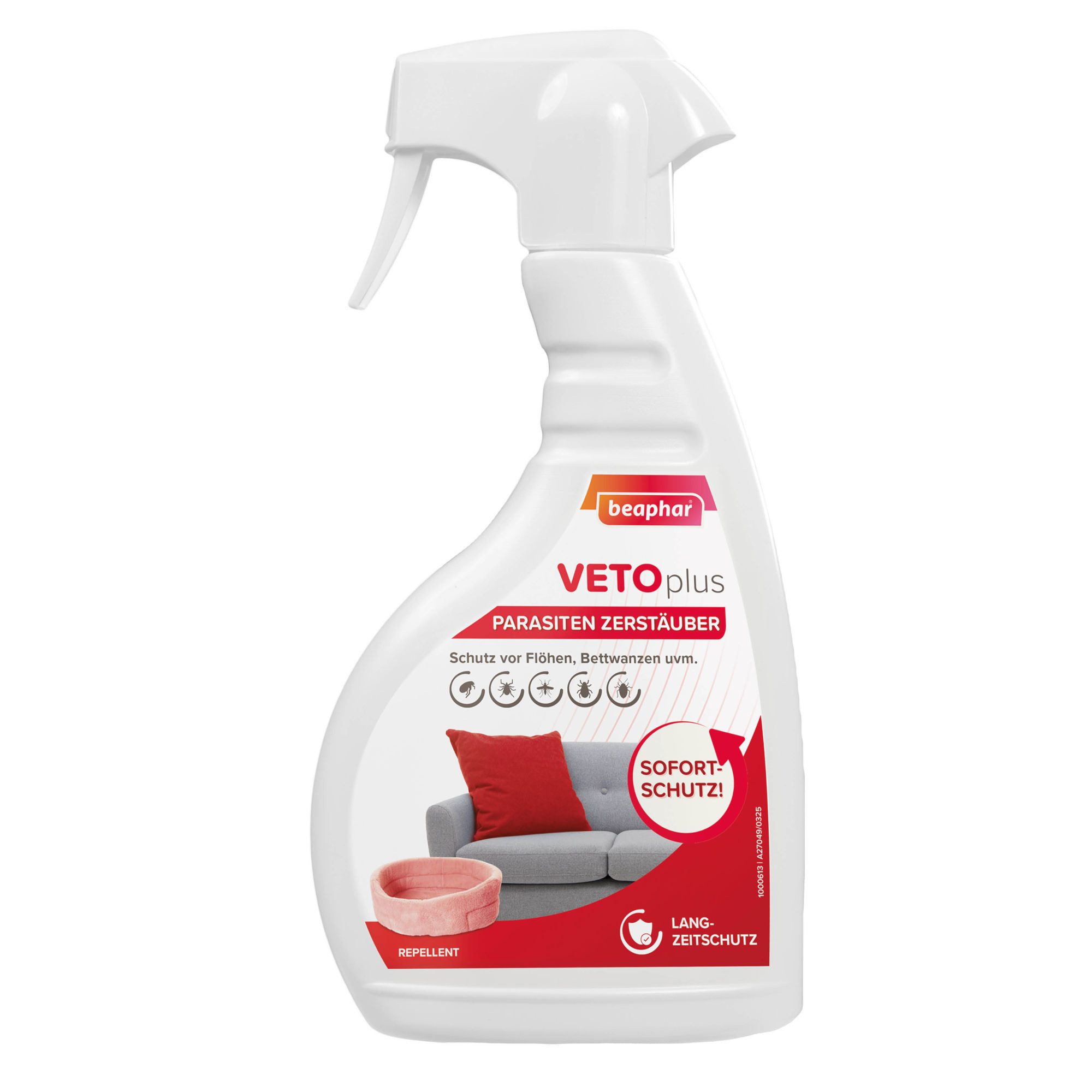 beaphar Vergrämungsmittel VETOplus Parasiten Zerstäuber, 500 ml, 500 ml