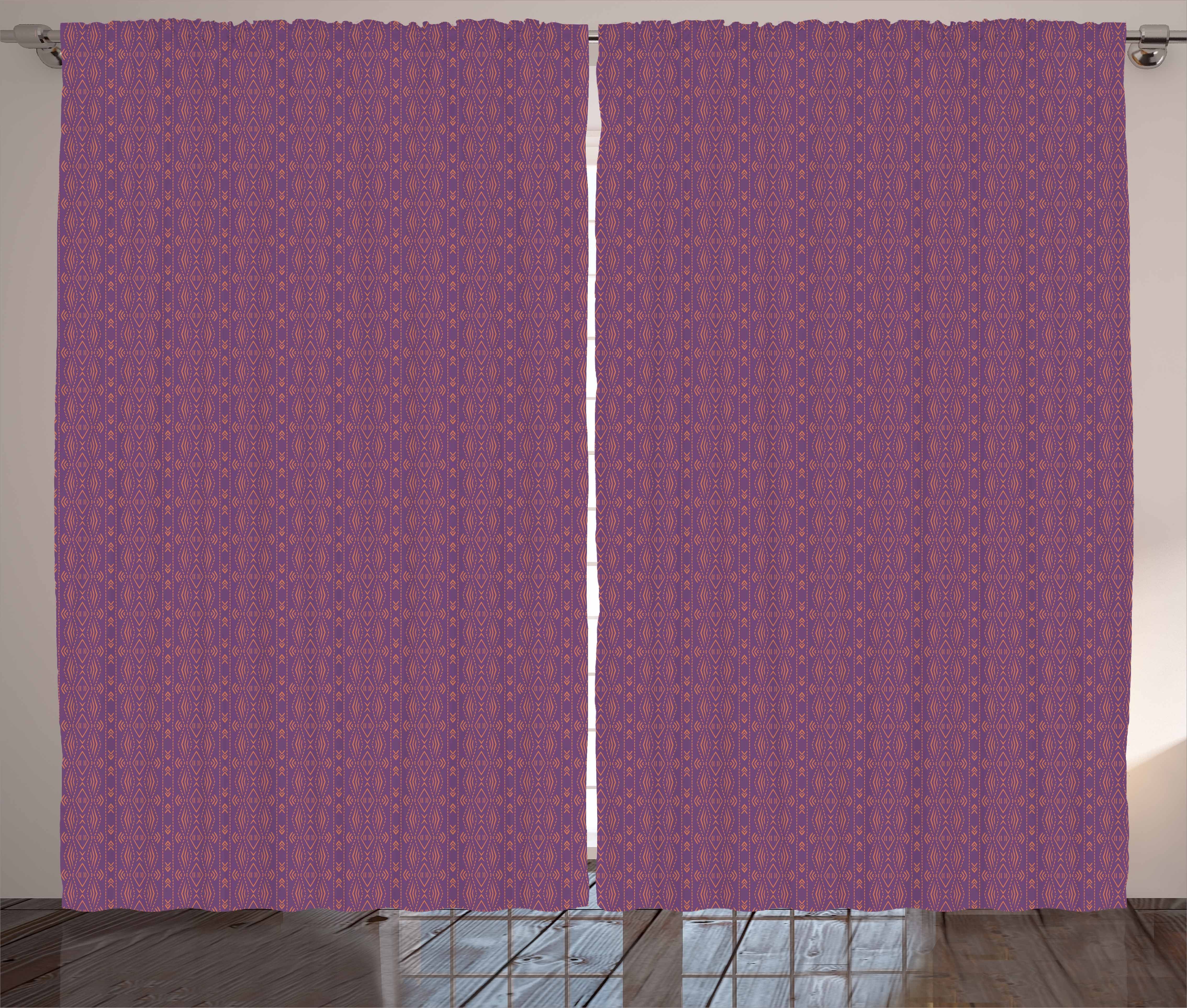 Gardine Schlafzimmer Kräuselband Vorhang mit Stammes Haken, und Pfeile Schlaufen Shapes Abakuhaus, und Rhombus