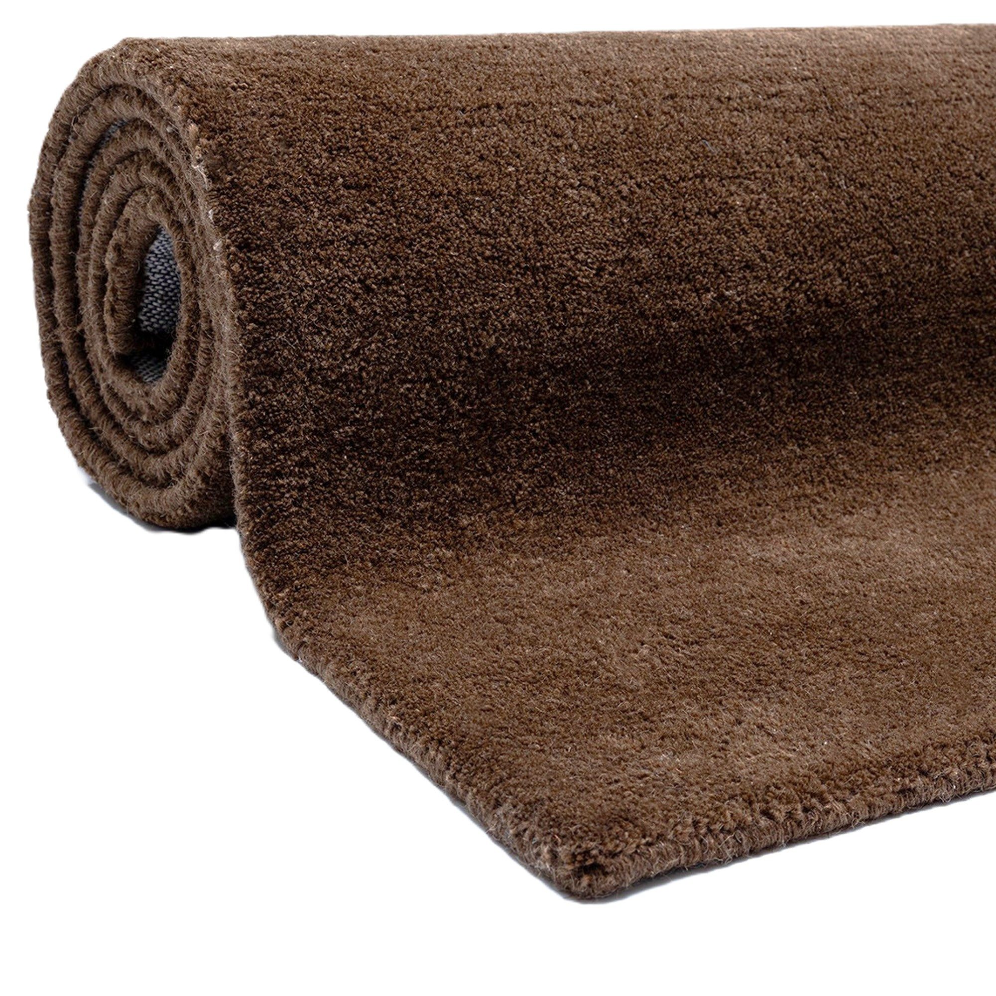 OTTO home Wollteppich Gabbo Natur, Handgefertigt, Teppich, reine Wolle, meliert, rechteckig, Höhe: 14 mm, reine Wolle, Uni, Wohnzimmer, Schlafzimmer, Esszimmer – Bild 5 von 5