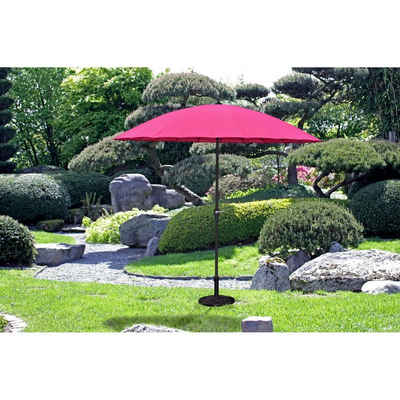 Gravidus Sonnenschirm Sonnenschirm Sonnenschutz Gartenschirm Schirm Garten 24 Streben Pink