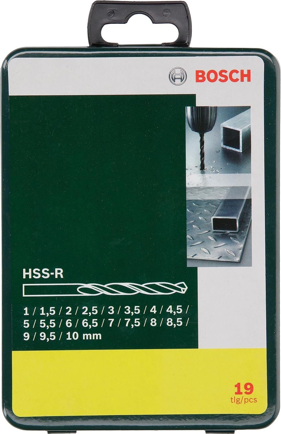 BOSCH Bohrer- und Bitset Bosch Set mm Stahl tlg.Metallbohrer 19 Ø HSS-R, Eisen, für 1-10