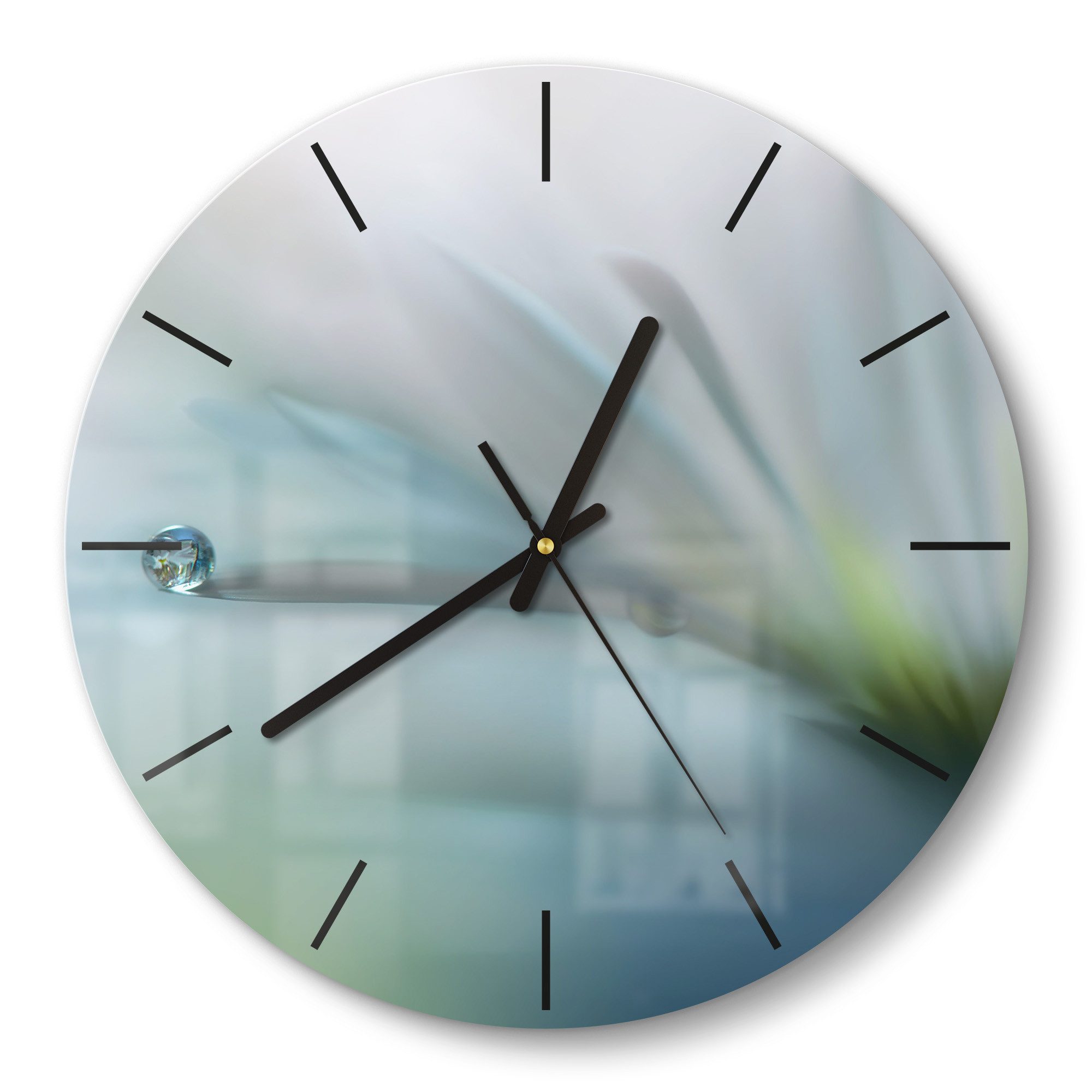 DEQORI Wanduhr 'Flüchtiger Tropfen' (Glas Glasuhr günstig online kaufen