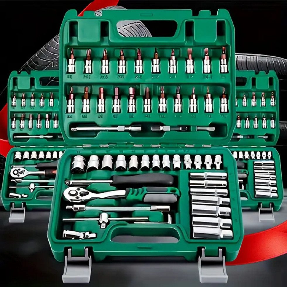 Bellaro Life Fahrradwerkzeugset Werkzeugkoffer 53-teiliges Kfz-Reparaturset, (53-tlg)