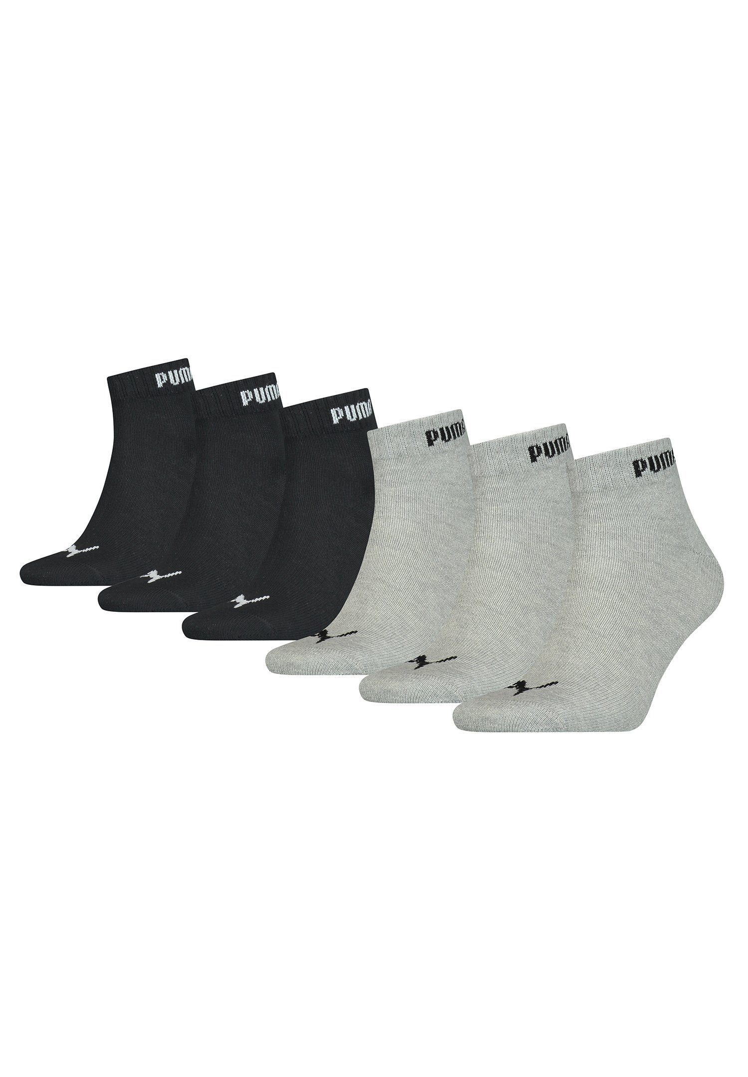 PUMA Socken ELEMENTS QUARTER 6P (Packung, 6-Paar, 6er-Pack)