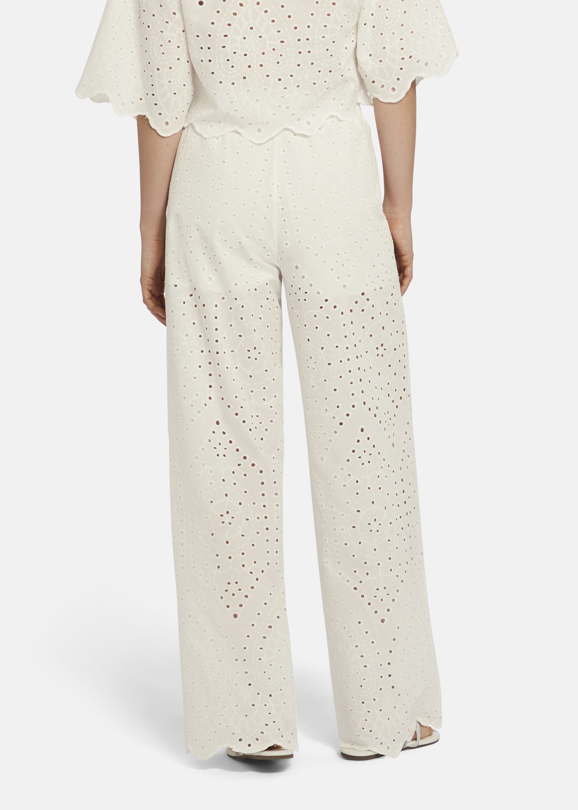 Nicowa Stoffhose NIMOLA NIMOLA bestickte Sommer Hose