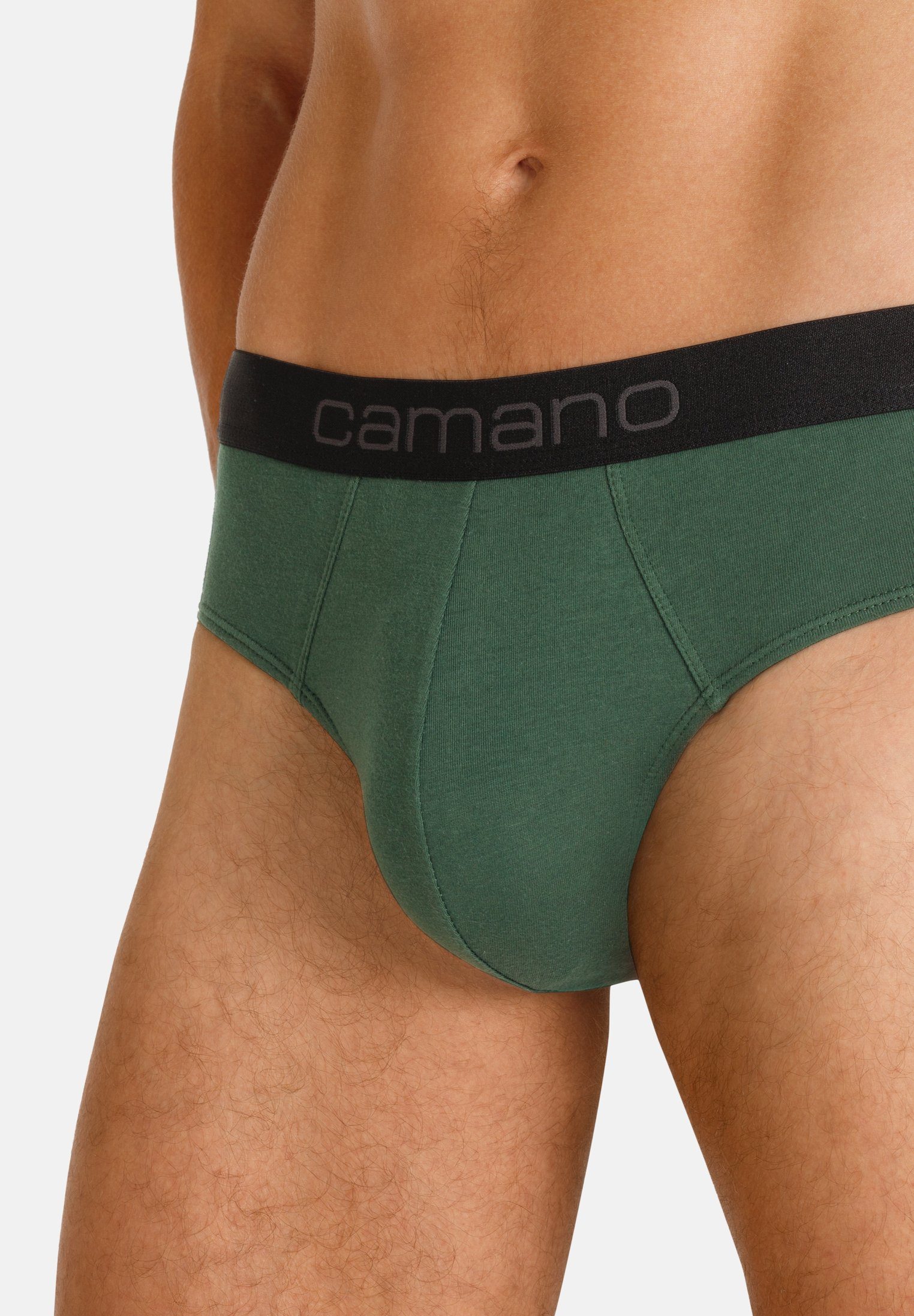 grün (6-St) mit Camano komfortablem Bund Slip