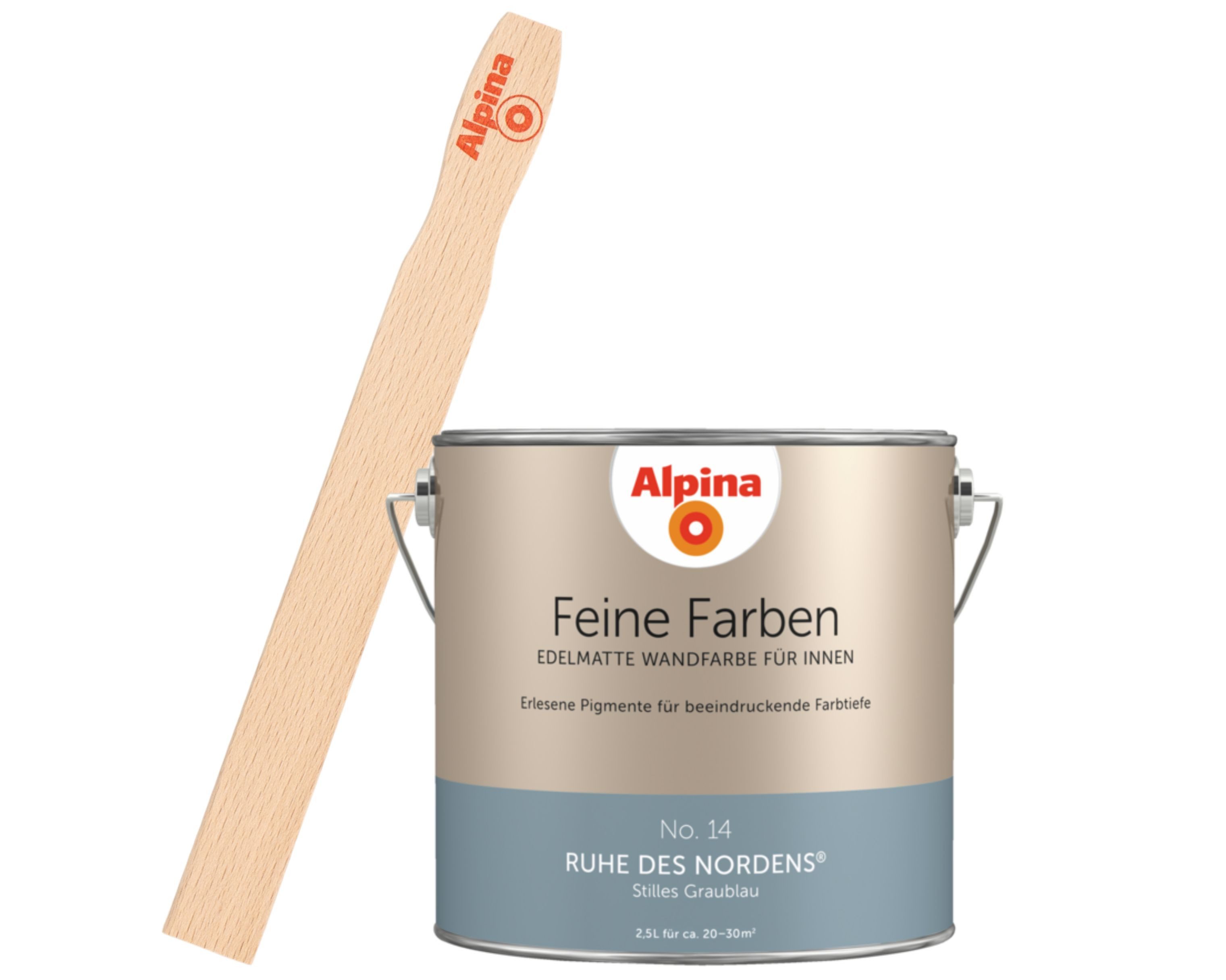 Alpina Wandfarbe Alpina Feine Farben + Gratis Rührstab