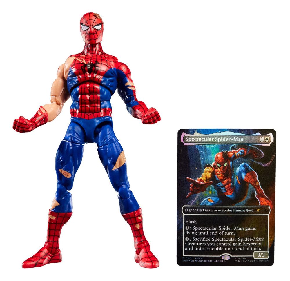 Hasbro Actionfigur Marvel Legends Magic: The Gathering Actionfigur Battle-Damaged Spider-