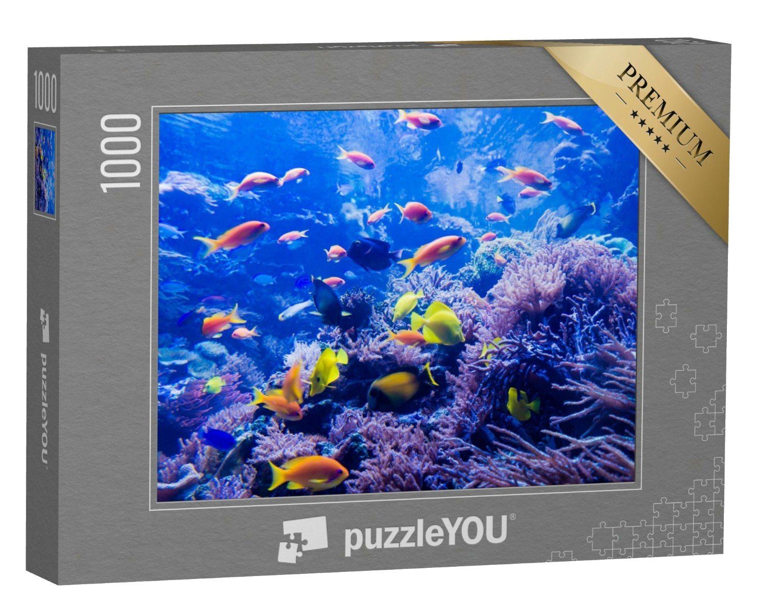 puzzleYOU Puzzle schöne Unterwasserwelt, 1000 Puzzleteile, puzzleYOU-Kollektionen Tiere, 500 Teile, Schwierig, 2000 Teile