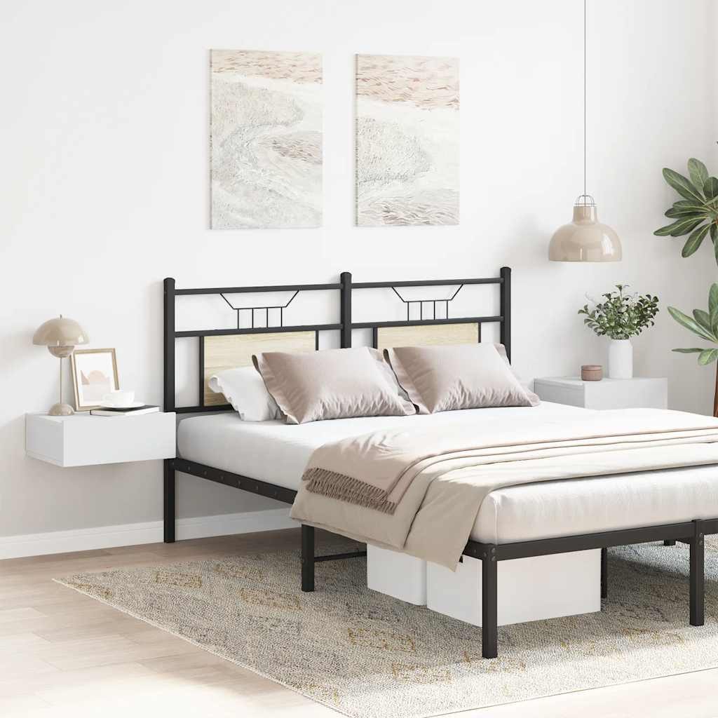 furnicato Nachttisch Hängender Weiß 40 x 30 x 15 cm aus Holzwerkstoff (2-St)