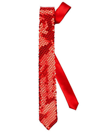 Widdmann Krawatte Krawatte Pailletten rot Krawatte in mittlerer Breite für jeden Zweck