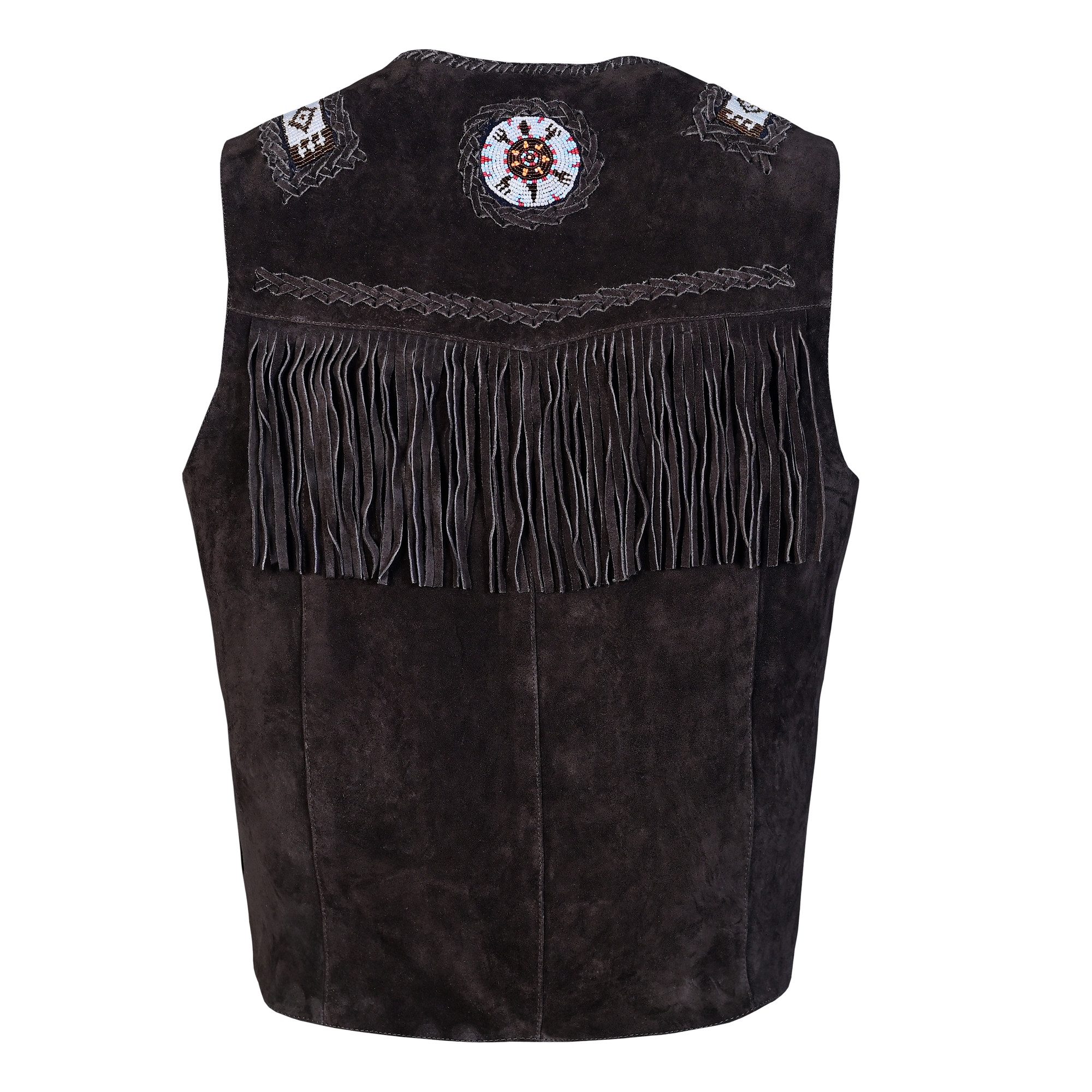 German Wear Reitweste GW951-Weste Western Lederweste Tracht Weste Reiter weste Lederkutte