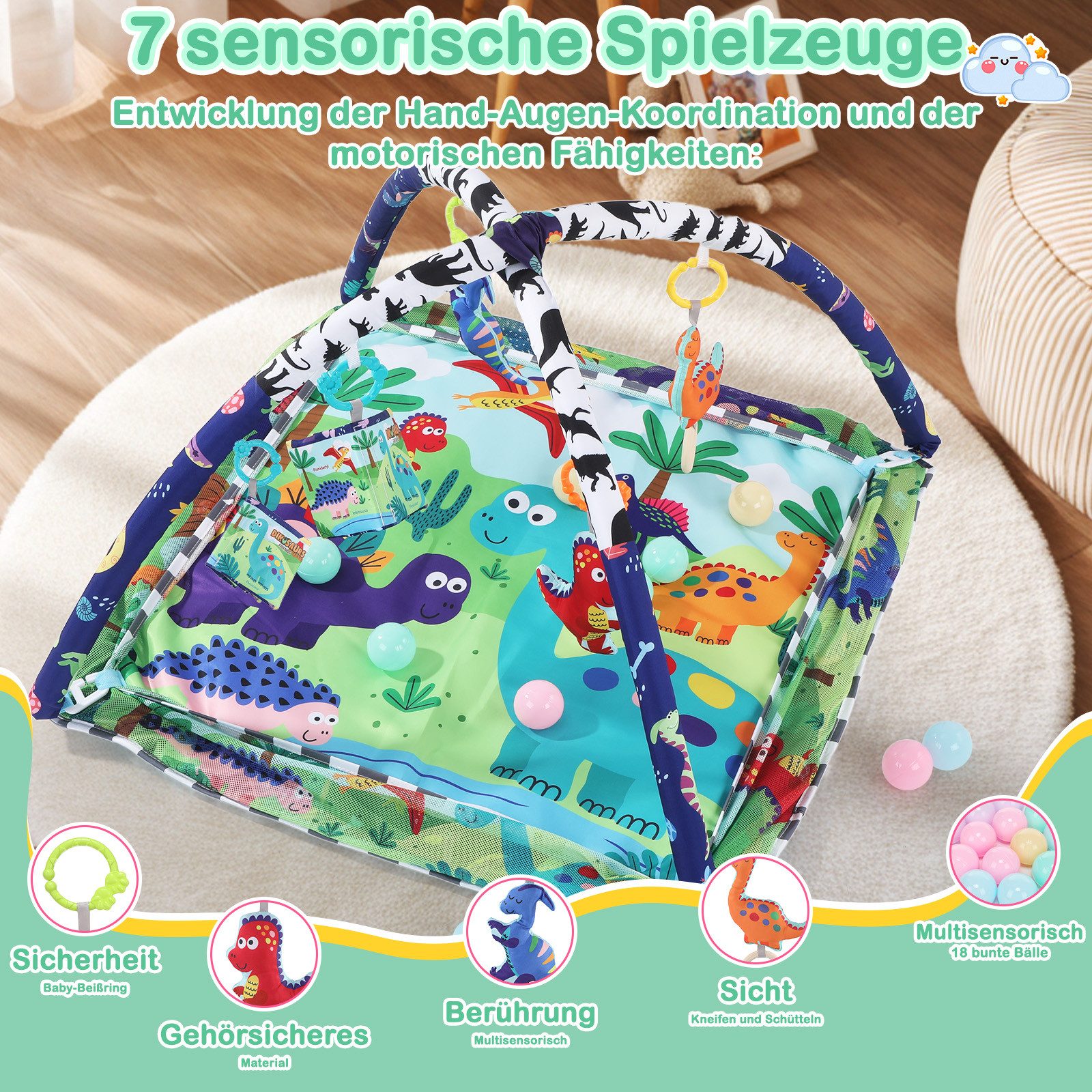 oyajia Spielbogen Baby Spielmatte Zaun Fitness günstig online kaufen