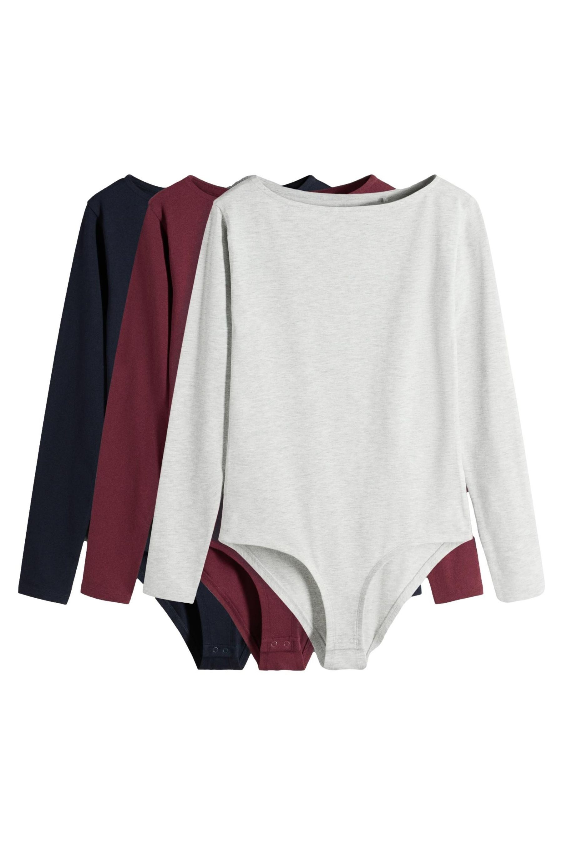 The Set Langarmbody The Set Langarm-Bodys, 3er-Pack (3-tlg)