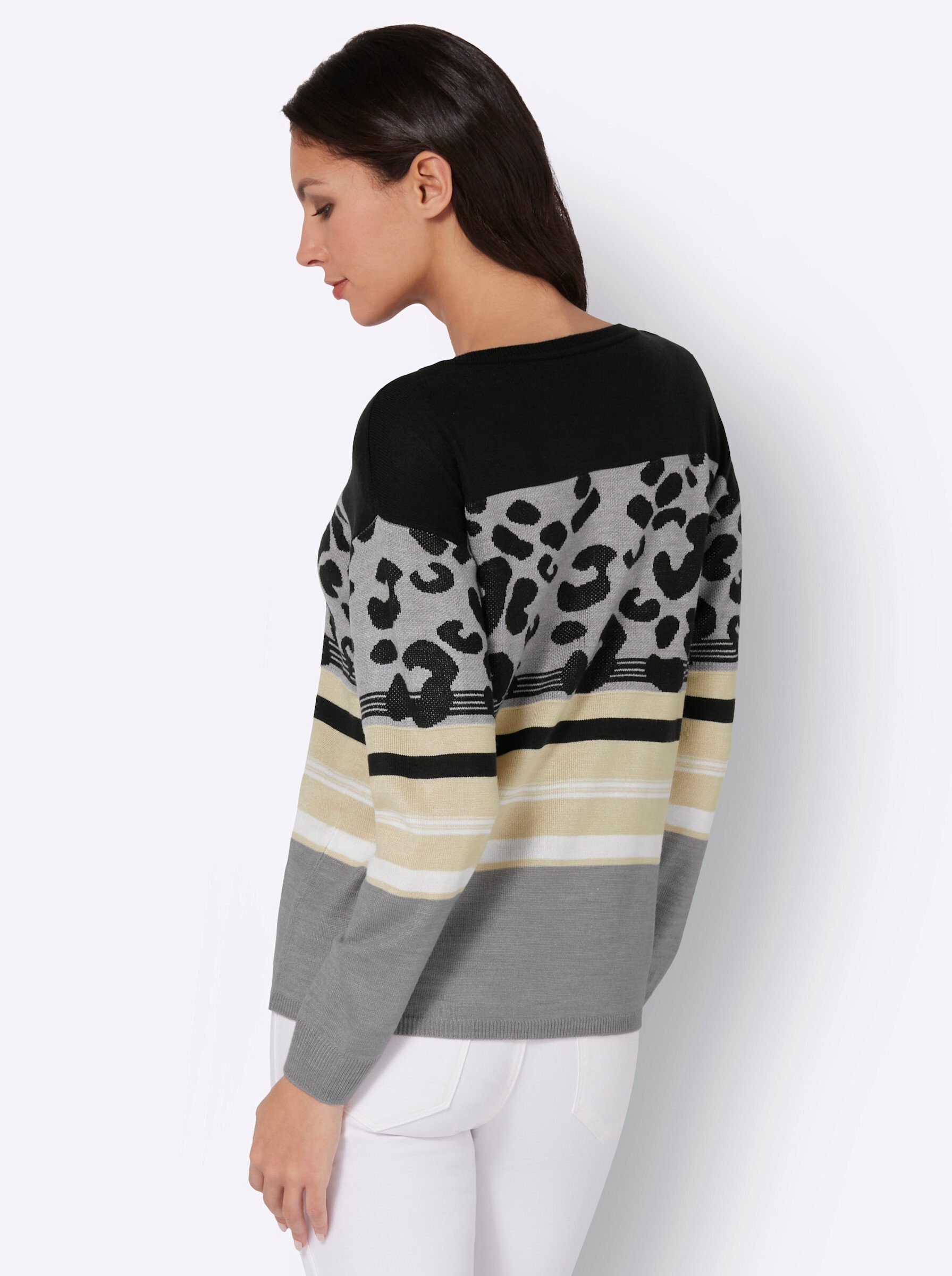 Sieh an! Strickpullover Rundhalspullover günstig online kaufen
