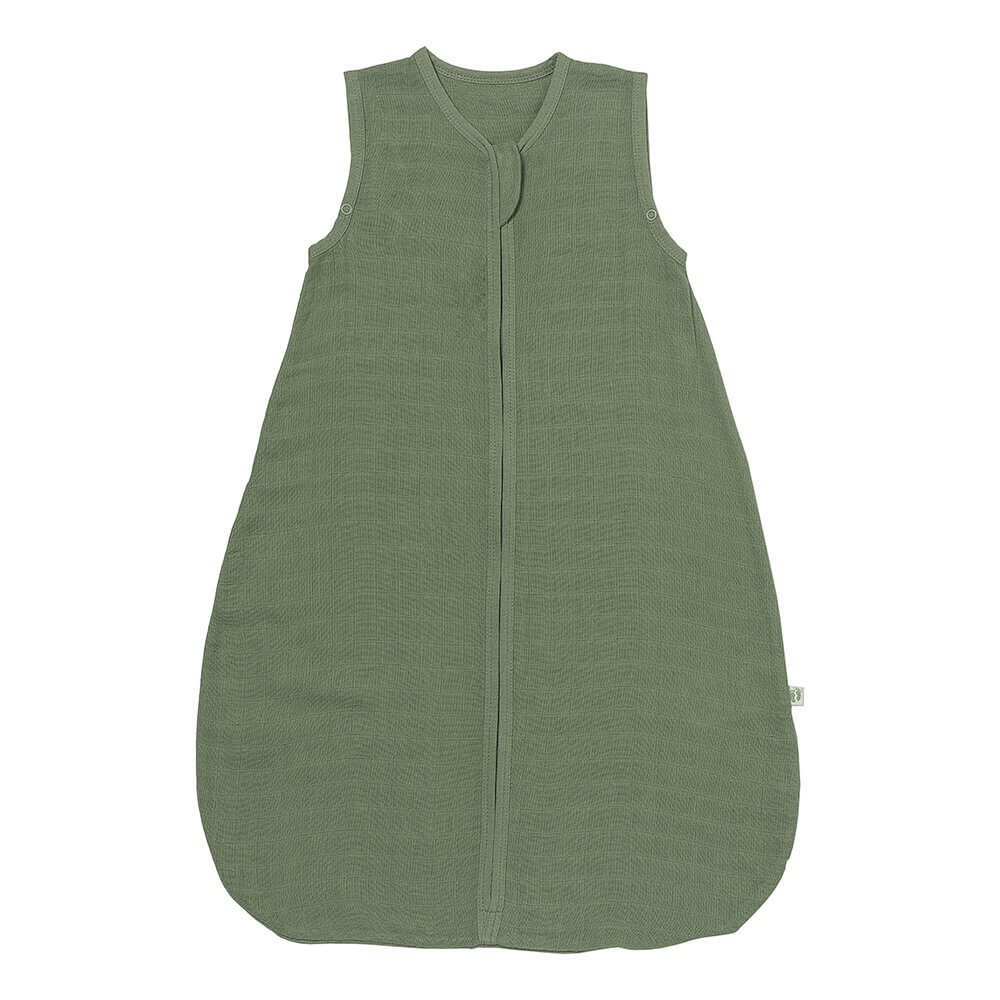 Schlummersack Kinderschlafsack, Musselin Babyschlafsack, 0.5 Tog OEKO-TEX zertifiziert Olive