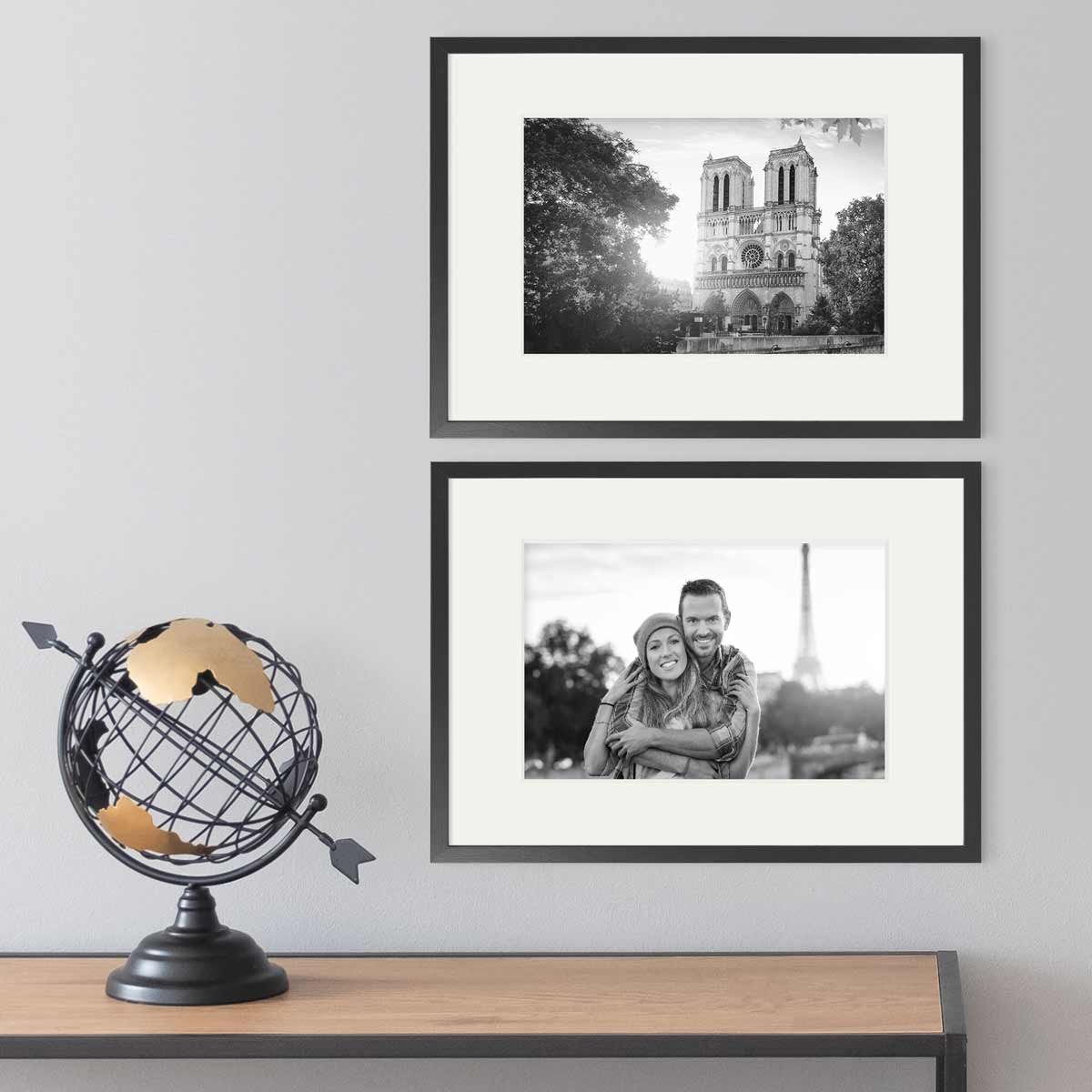 PHOTOLINI Bilderrahmen 2er Set Echtholz mit günstig online kaufen