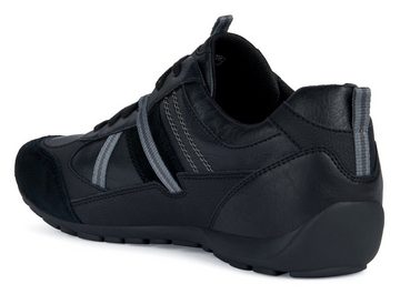 Geox U RAVEX Sneaker im Material Mix, Freizeitschuh, Halbschuh, Schnürschuh