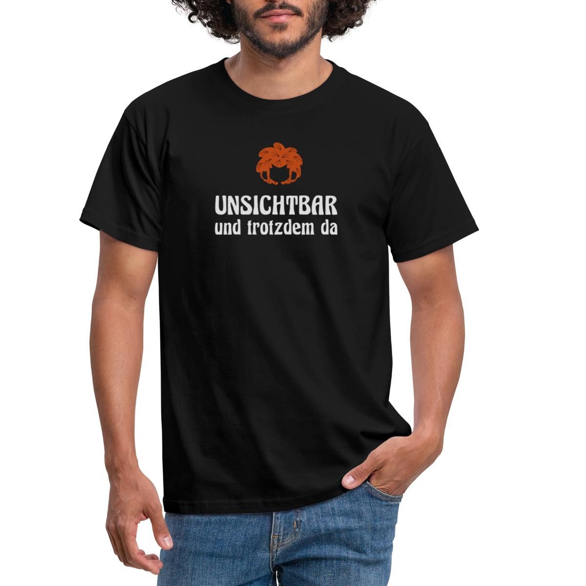Spreadshirt T-Shirt Pumuckl Mit Spruch Unsichtbar Und Trotzdem Da Männer T- günstig online kaufen