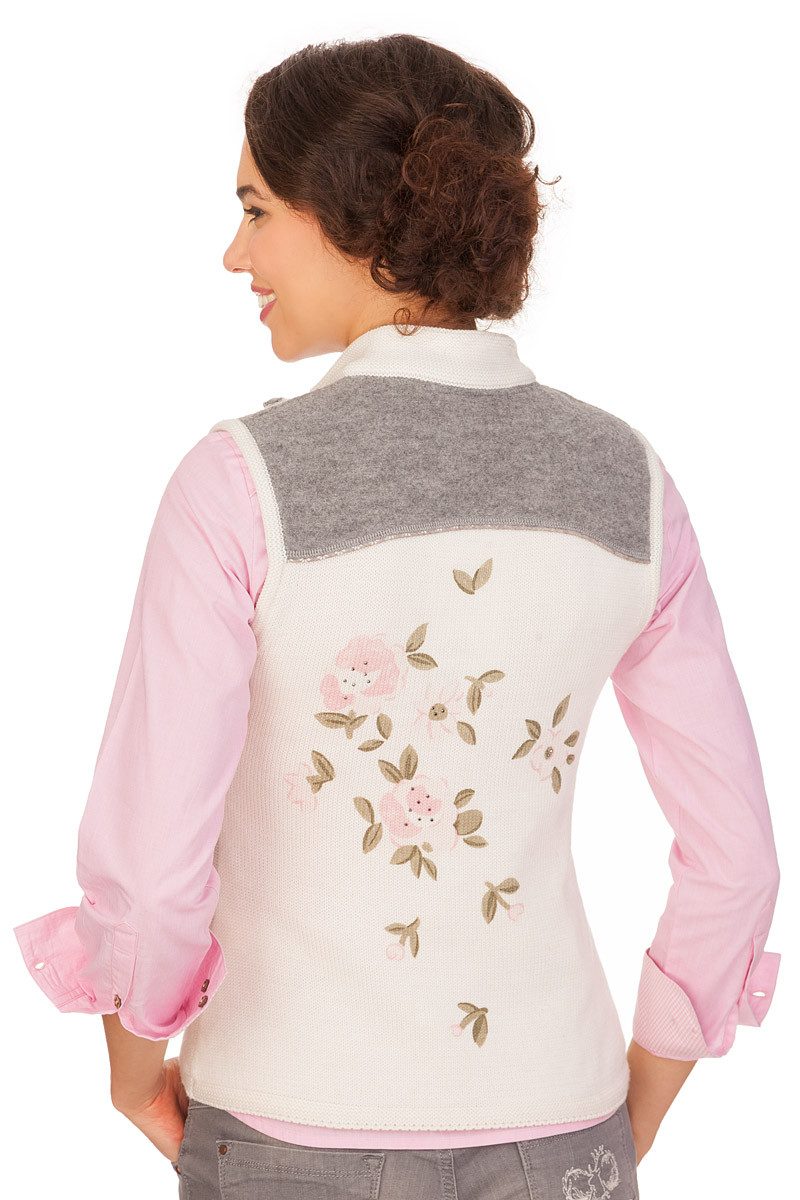 Spieth & Wensky Trachtenweste Trachtenweste Damen - GRAIN - wollweiß