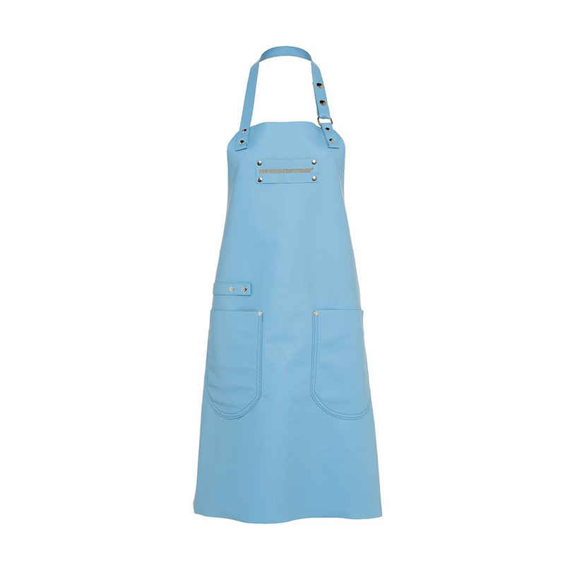 Feuermeisterin Kochschürze »Premium Leder Back- und Kochschürze Blau mit 2 Taschen«