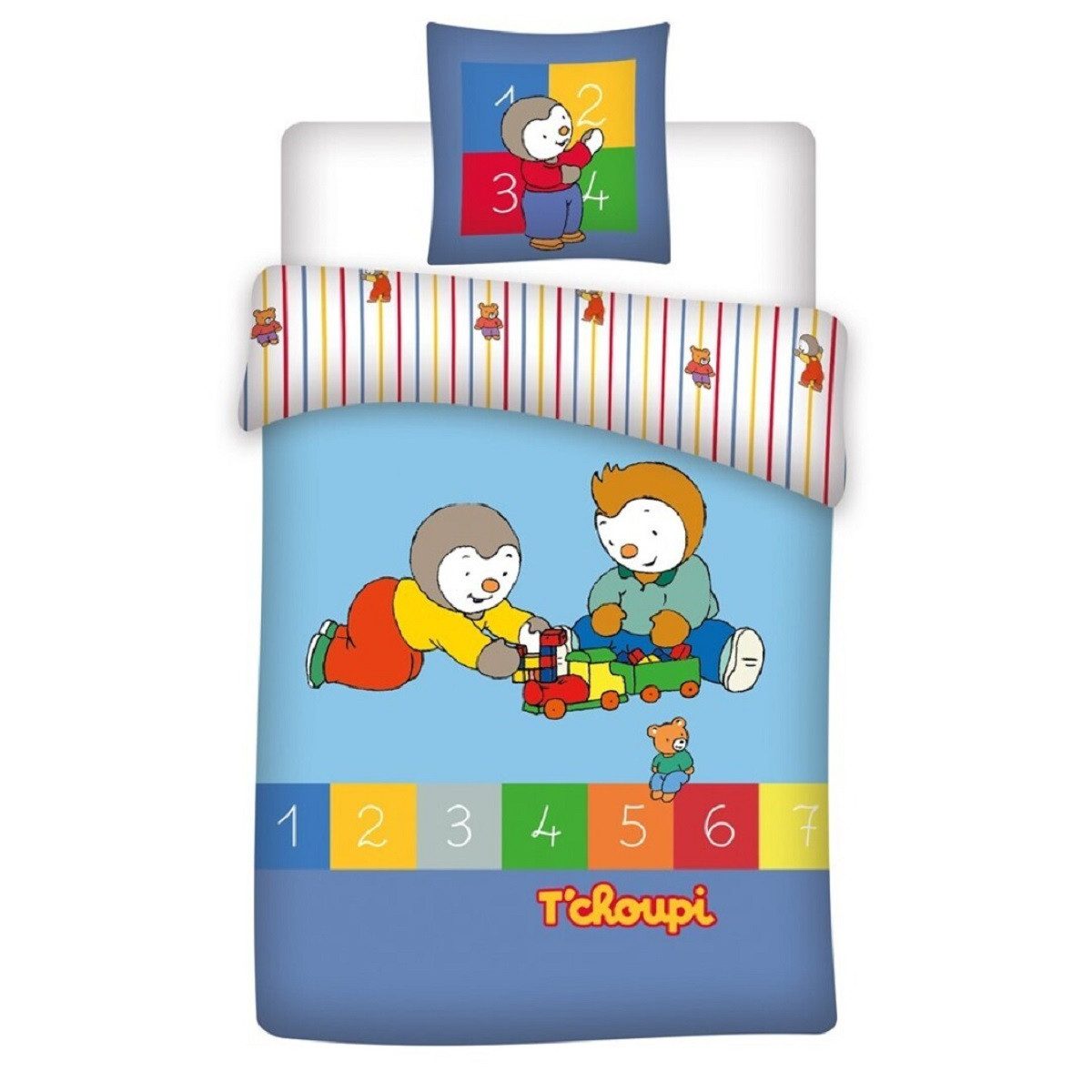 COFI 1453 Bettwäsche Set aus BIO-Baumwolle 140x200 cm Atmungsaktiv