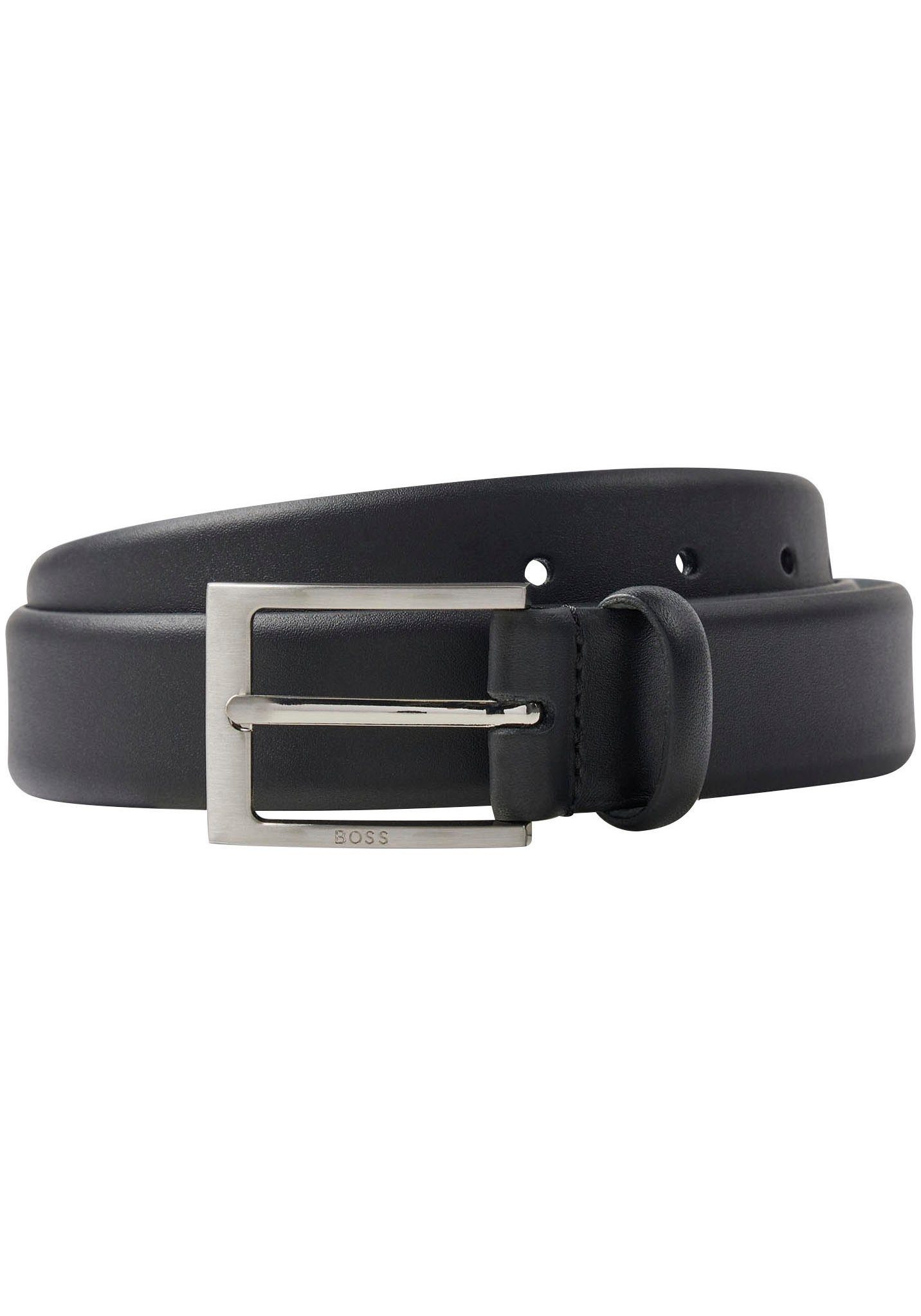 BOSS Ledergürtel aus Nappaleder mit Logo-Schliesse günstig online kaufen