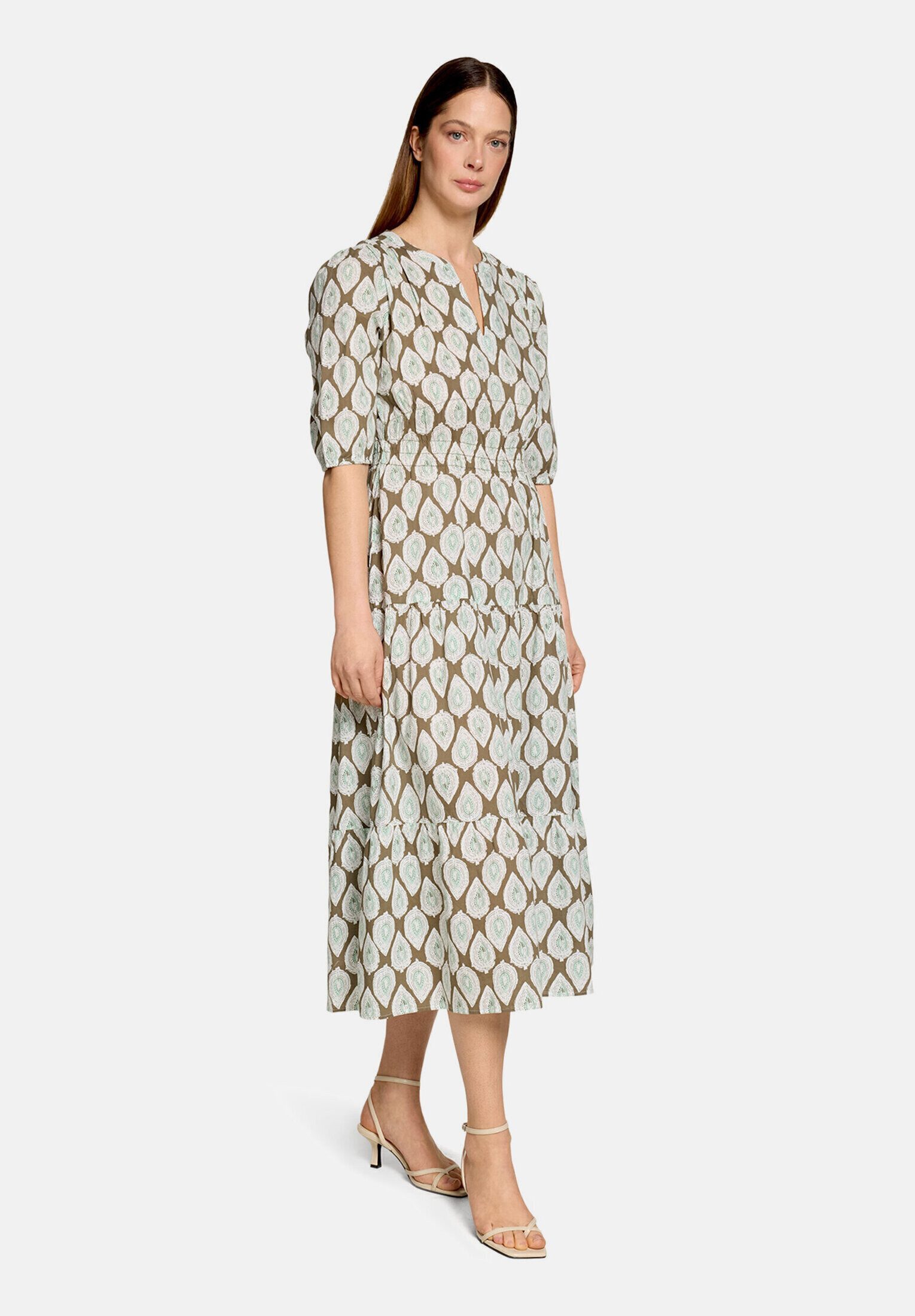 Cartoon Druckkleid Damen tailliert