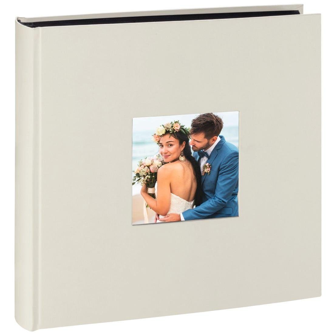 Hama Fotoalbum »Jumbo Foto Album 30 x 30 cm, 100 schwarze Seiten, kreide,  Fotobuch zum Einkleben« online kaufen | OTTO