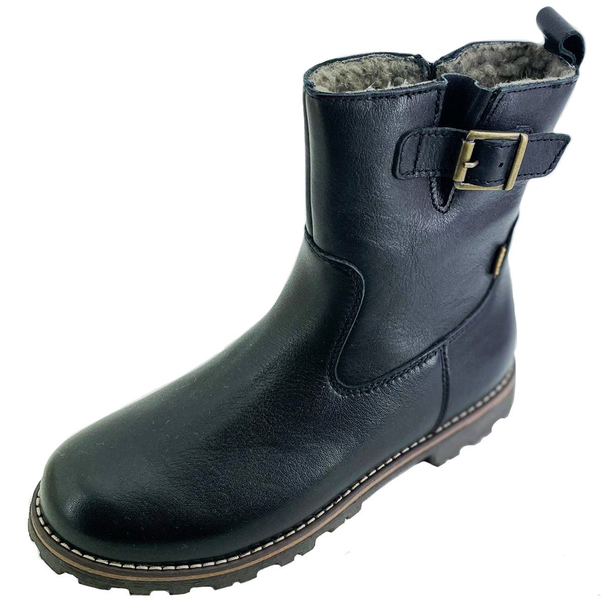 froddo® G3160148 Winterstiefel aus Leder mit Texmembran und Wollfutter BLAU