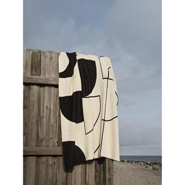 Wohndecke Decke Maren Black/Off White (180x130 cm), Broste Copenhagen