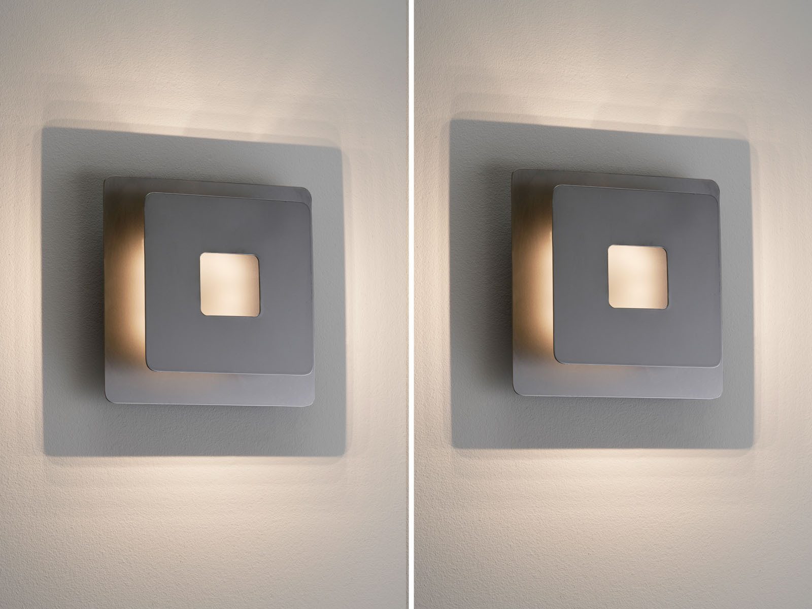 FISCHER & HONSEL LED Wandleuchte, schwenkbar, LED fest integriert, Warmweiß, 2er SET Schwarz für indirekte-s Licht & Wandbeleuchtung innen