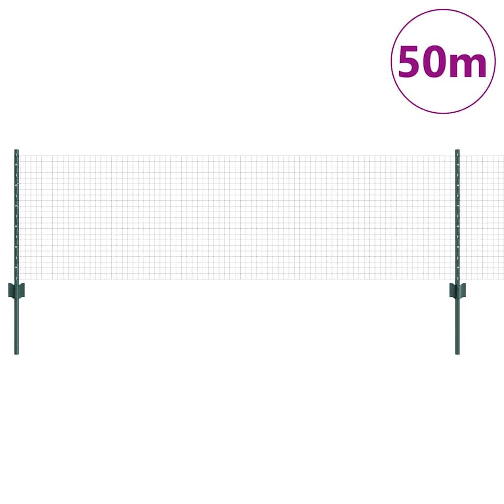 vidaXL Gartenzaun Zaun mit Pfosten Grün günstig online kaufen