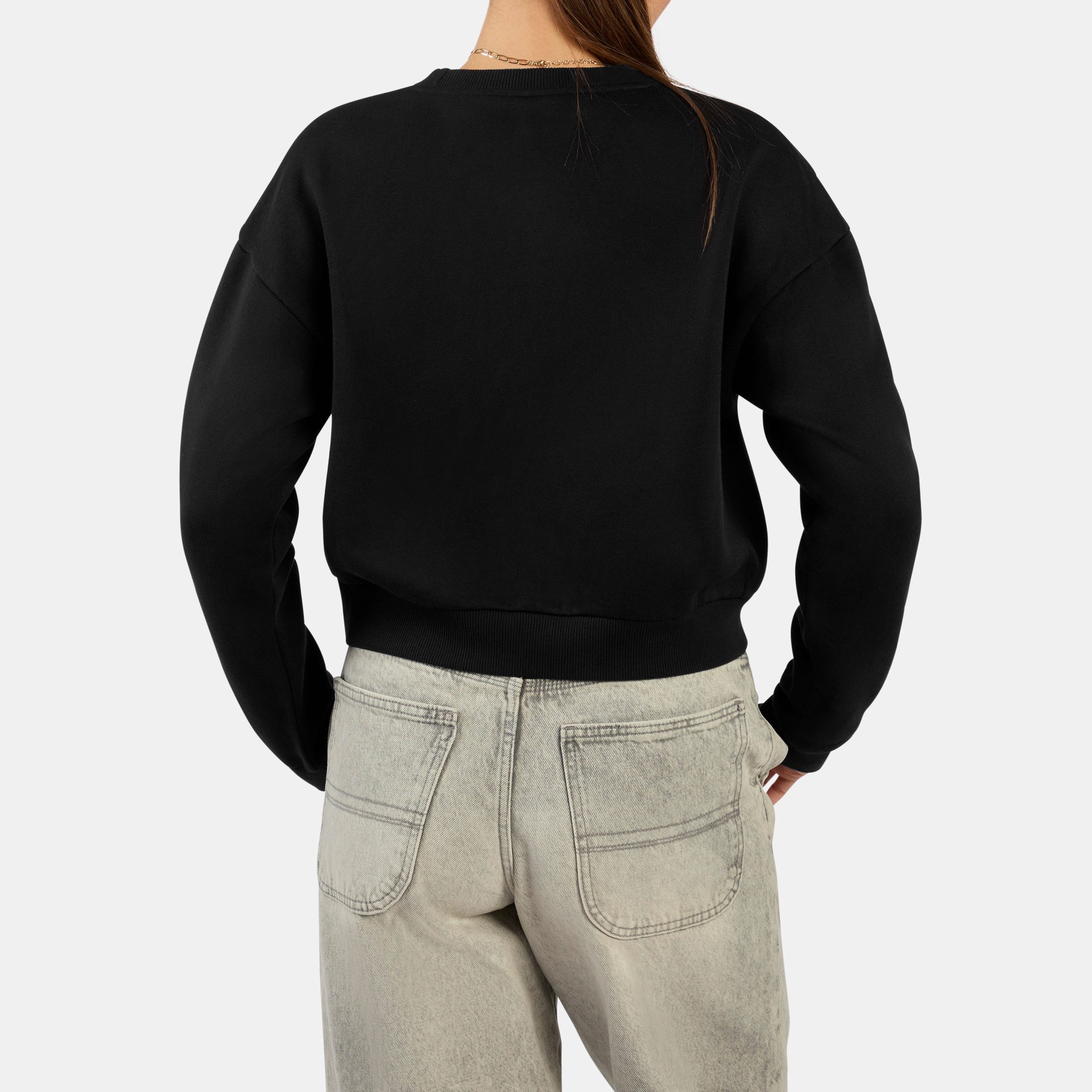 Reebok Sweatshirt HAZEL CROPPED SWEATSHIRT aus Baumwolle und Polyester – Bild 2 von 4