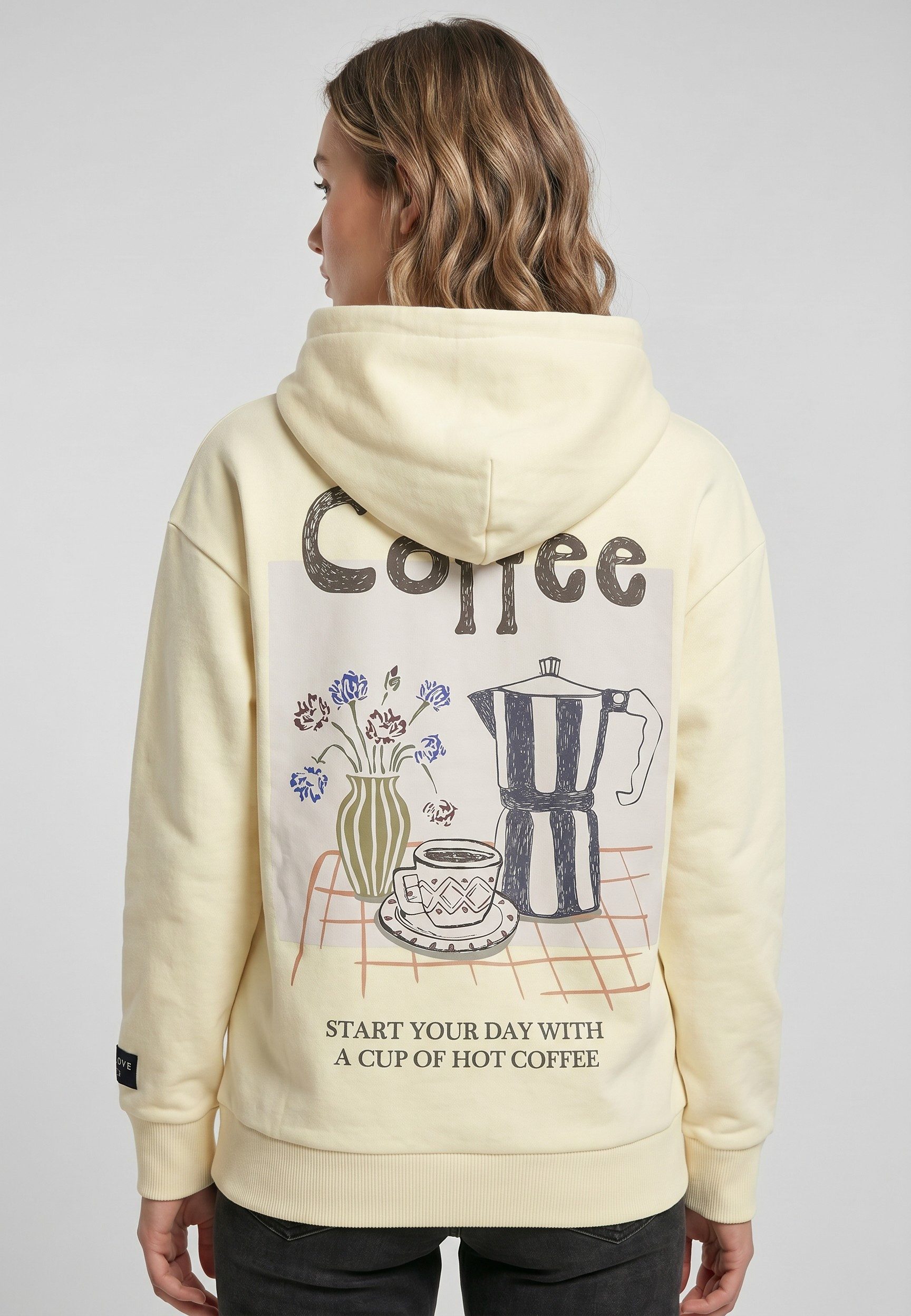SUBLEVEL Kapuzenpullover Damen Hoodie Hot Drinks Oversize Fit, verschiedene Motive