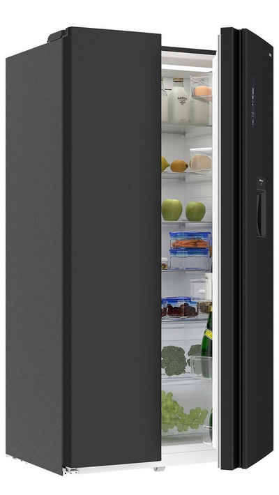 CHiQ Side-by-Side FSS559NEI42D, 177 cm hoch, 91.2 cm breit, 559L Kühlschränke,Inverter,12 Jahre Garantie für den Kompressor