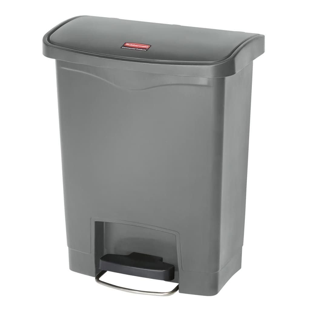 Rubbermaid Mülleimer Step-on Mülleimer Slim Jim 30 L Grau